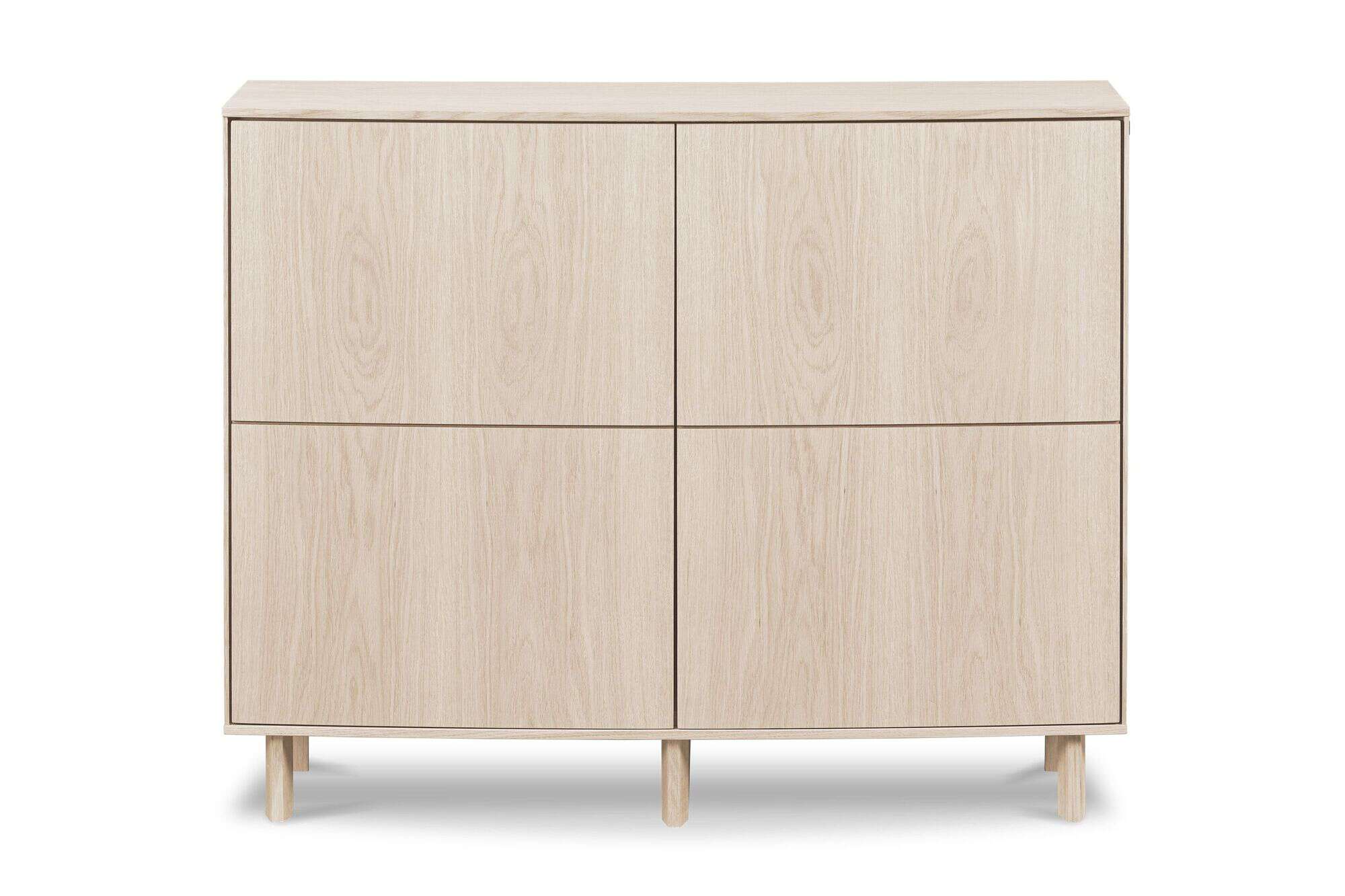 Sideboard Eiche weiss geoelt 2 türig - Sideboard Farum 2