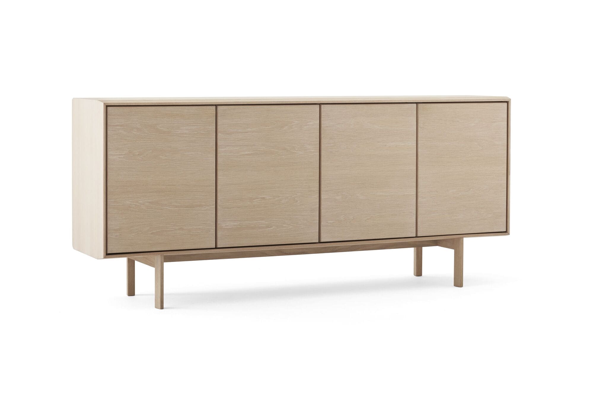 Esszimmer Sideboard 2 türig in Eiche weiss geoelt - Sideboard Farum 3