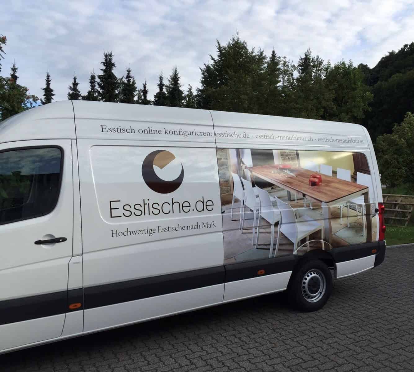 Auslieferungsfahrzeug Esstische.de Auslieferungsfahrzeug Esstische.de