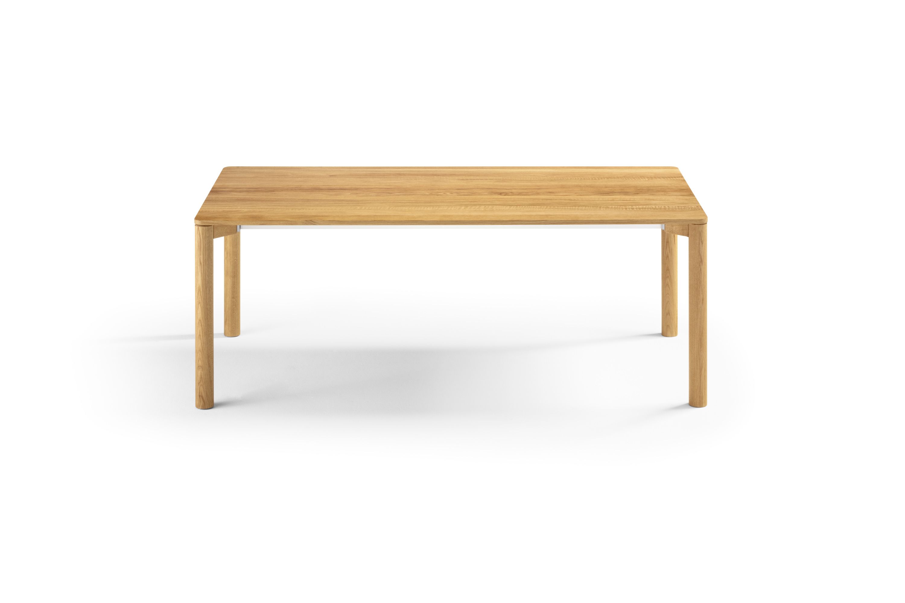 Holztisch ausziehbar Eiche mit runden Tischbeinen - Esstisch Lana