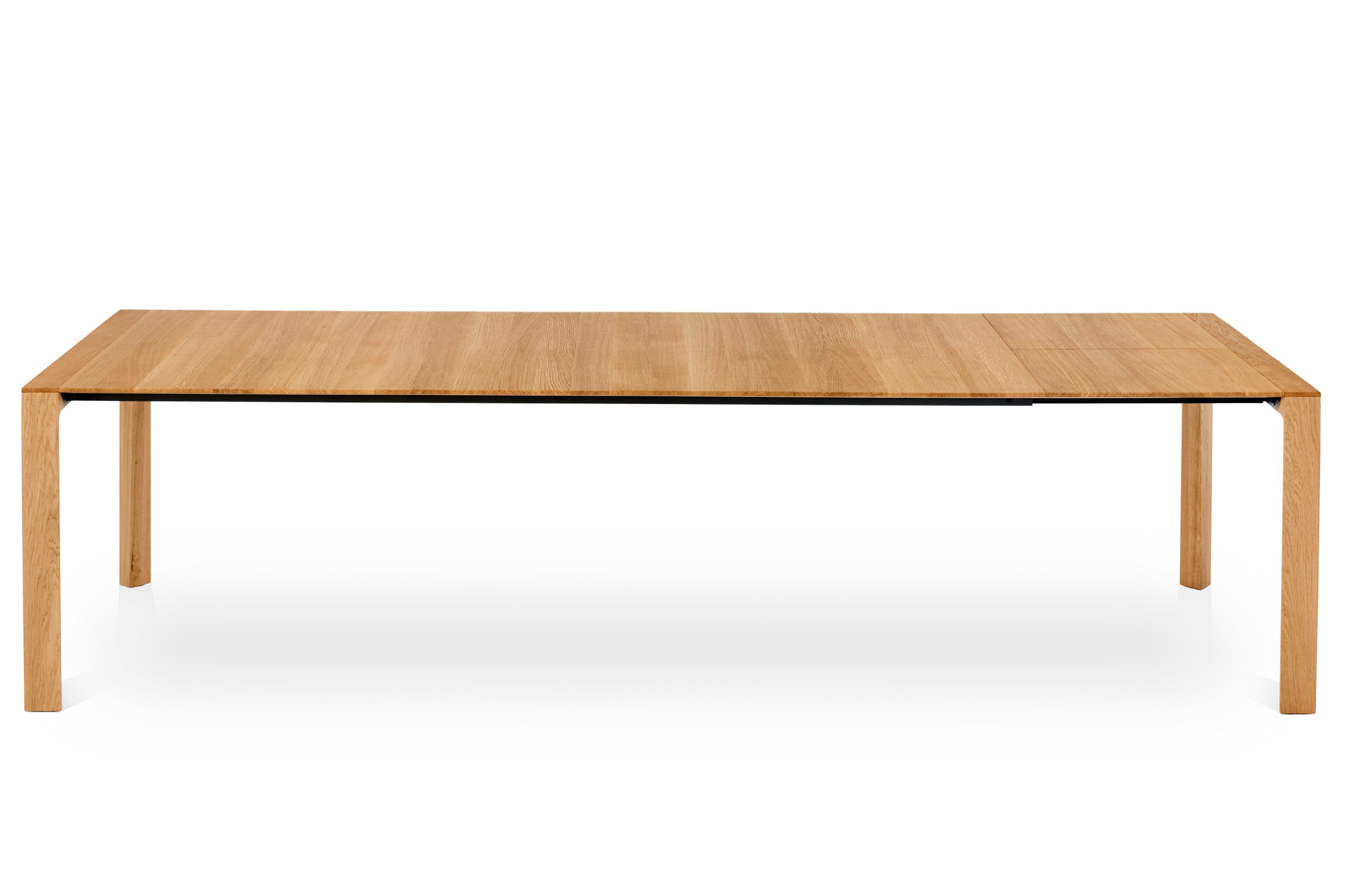 Massivholztisch ausziehbar Eiche Quermaserung - 1x ausgezogen - Esstisch Buren