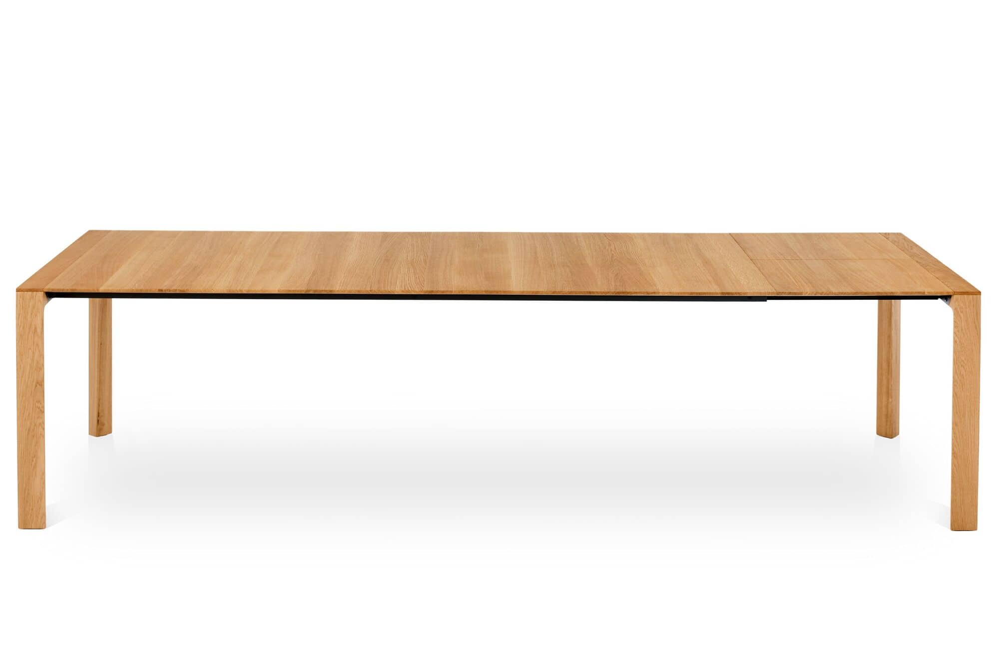 Massivholztisch ausziehbar Eiche Quermaserung - 1x ausgezogen - Esstisch Buren Massivholztisch ausziehbar Eiche Quermaserung - 1x ausgezogen - Esstisch Buren