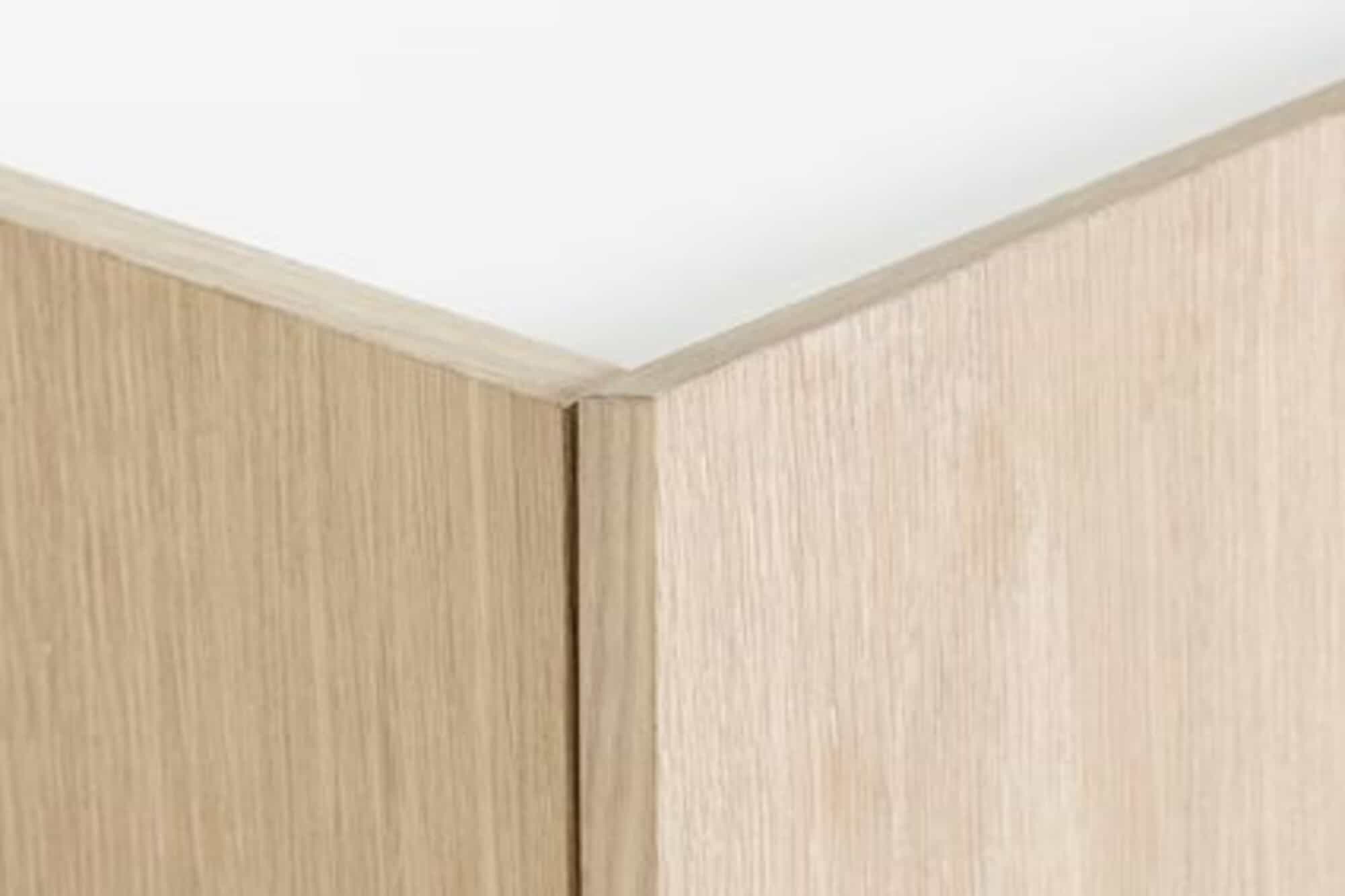 Detailfoto: Deckplatte weiss Korpus Eiche weiss geoelt - Sideboard Farum