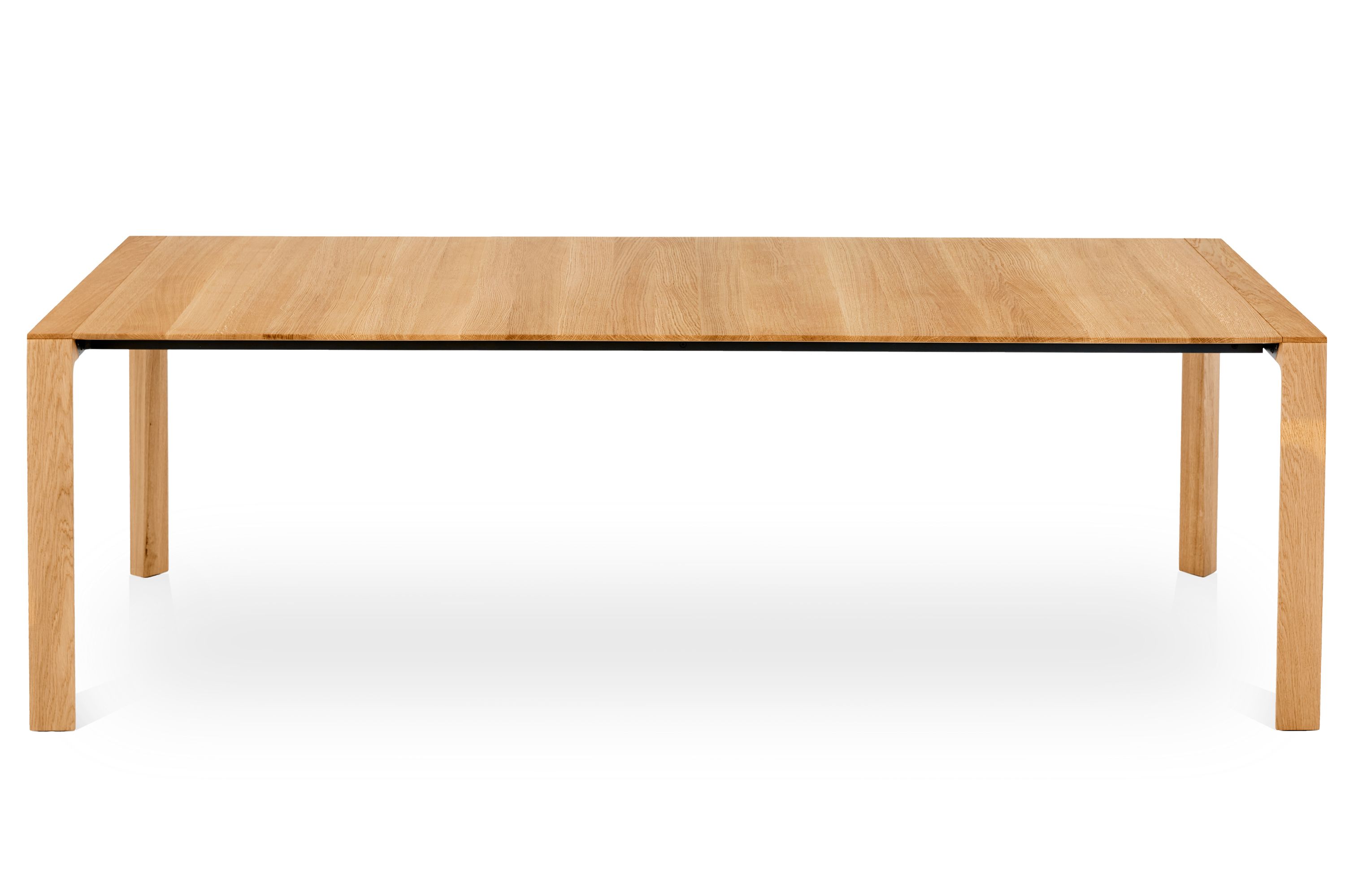 Holztisch ausziehbar Eiche Quermaserung - Nicht ausgezogen - Esstisch Buren