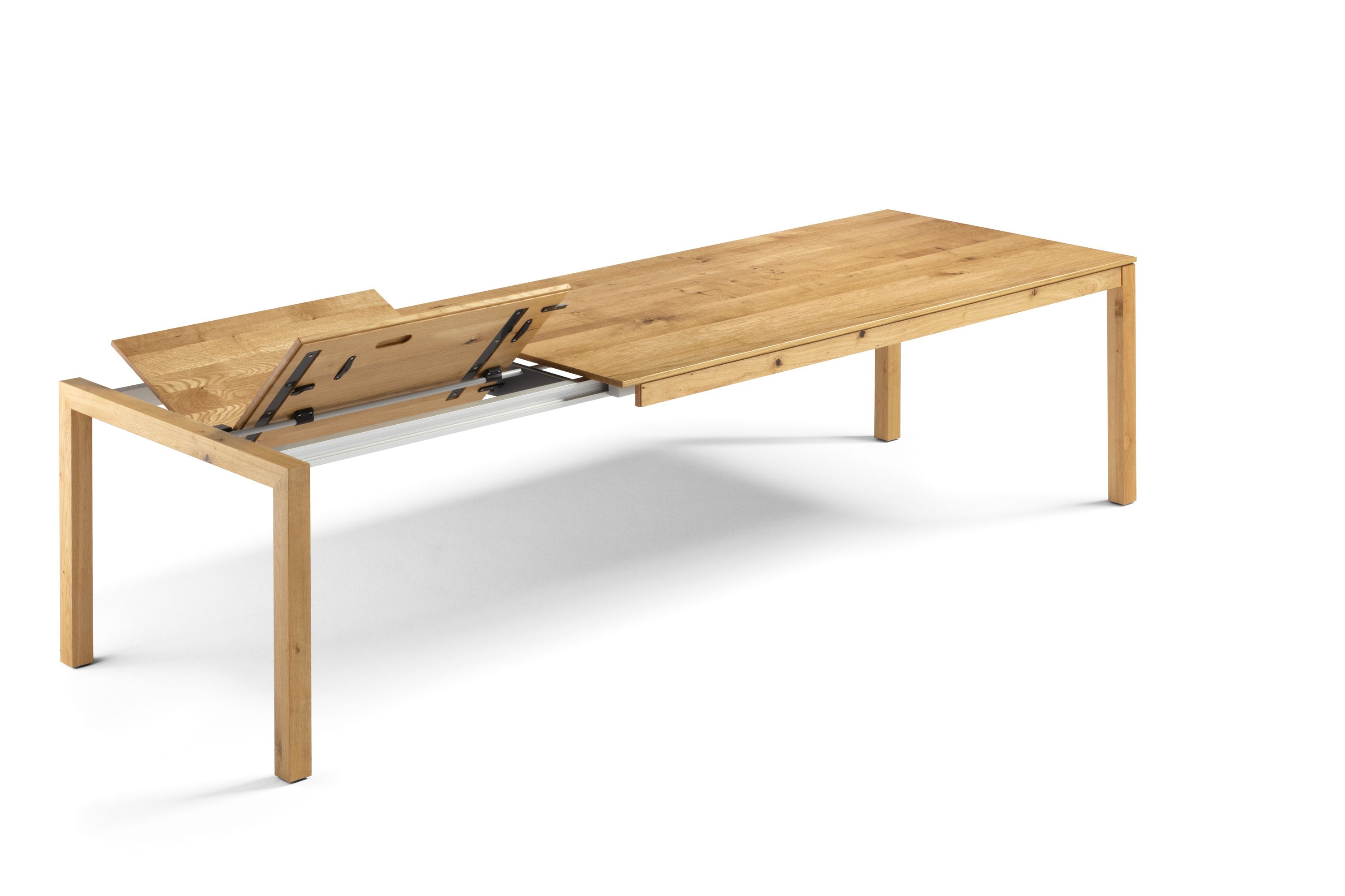 Massivholztisch ausziehbar in Asteiche / Wildeiche - Esstisch Gardo Holz