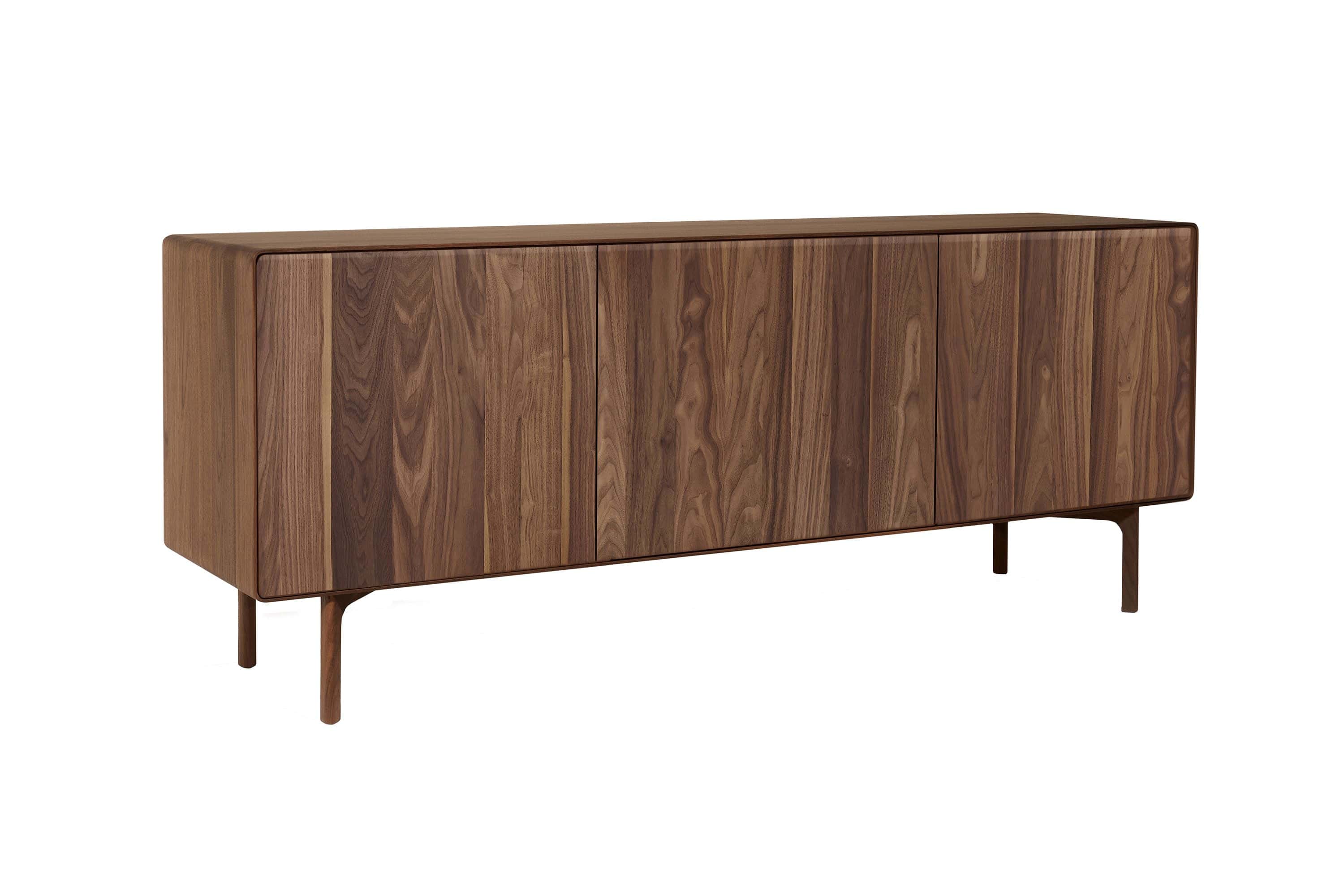 Sideboard Nussbaum mit 3 Türen - Sideboard Heerlen